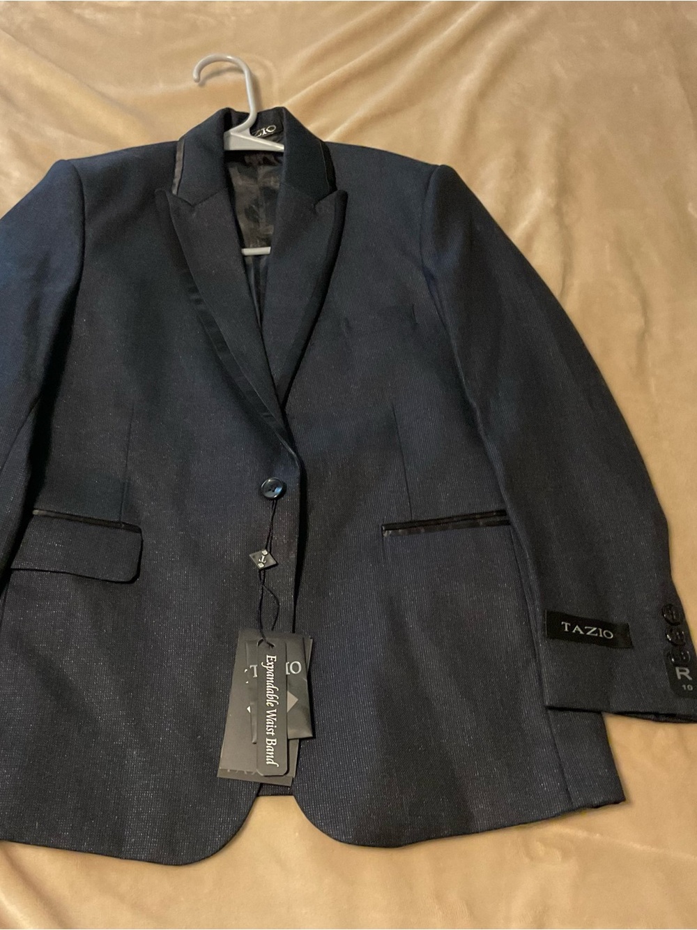 Boy’s 10 Black Navy Blue Blazer